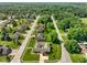 Aerial view of a tree-lined neighborhood showing well-kept lawns and homes at 648 Shakespeare Dr, Avon, IN 46123