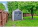 Backyard shed for secure outdoor storage at 7918 Bitternut Dr, Indianapolis, IN 46236