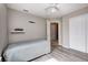 Bedroom with a twin bed, view of closet doors, and a light-filled, calming atmosphere at 852 Yellowwood Dr, Greenwood, IN 46143