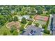 Aerial shot of community amenities featuring a swimming pool, tennis courts, playground, and ample parking at 10717 Windermere Blvd, Fishers, IN 46037
