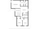 Detailed second floor plan showcasing the layout of the bedrooms, bathrooms, and Gathering room at 1139 Maple Stream Dr, Indianapolis, IN 46217