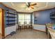 Inviting dining area with ample lighting, shelving, and space for entertaining at 1159 Oak Leaf Rd, Franklin, IN 46131
