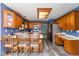 Traditional kitchen with wood cabinets, stainless steel appliances and counter seating at 1159 Oak Leaf Rd, Franklin, IN 46131