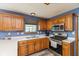 Functional kitchen with stainless steel appliances and ample counter space at 1159 Oak Leaf Rd, Franklin, IN 46131