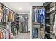 Large walk-in closet features custom shelving and ample storage space for an organized wardrobe at 126 Winding Brook Way, Pendleton, IN 46064