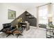 Cozy home office featuring a comfortable chair, modern desk, and stylish decor at 138 Rock Island Rd, Westfield, IN 46069