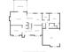 Home's first floor plan showing layout of kitchen, living room, garage and dining area at 1826 Spruce Dr, Carmel, IN 46033