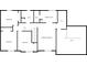 Second floor plan displaying primary bedroom, bedroom layout with bathrooms and closet at 1826 Spruce Dr, Carmel, IN 46033