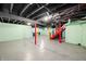 Spacious unfinished basement with exposed ceiling, painted support beams, painted walls, and concrete floor at 188 Maple Ln, Franklin, IN 46131
