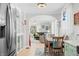 Dining room next to kitchen and living area offers an open floor plan concept at 188 Maple Ln, Franklin, IN 46131