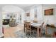 Open floor plan featuring dining room with hardwood floors and easy access to the living room at 188 Maple Ln, Franklin, IN 46131