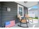 Cozy front porch with rocking chairs, perfect for relaxing and enjoying the outdoors at 188 Maple Ln, Franklin, IN 46131