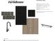 Modern basement bar design featuring dark cabinets, wood-look flooring and sleek black hardware at 21025 Thornborough Dr, Westfield, IN 46074