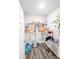 Well-organized pantry with wire shelving, providing ample storage space for food and household items at 2358 S Stonehill Way, New Palestine, IN 46163