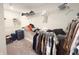 A generously sized walk-in closet featuring ample shelving and hanging space at 2358 S Stonehill Way, New Palestine, IN 46163