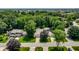 Aerial view showcasing property, mature trees, and neighborhood at 289 Sandbrook Dr, Noblesville, IN 46062