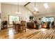 Spacious living room with high ceilings, hardwood floors, and lots of natural light at 289 Sandbrook Dr, Noblesville, IN 46062