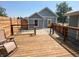 Backyard featuring a deck and a fenced yard at 302 Penn St, Westfield, IN 46074
