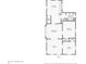 Layout of first floor showing kitchen, living room, foyer, and office at 3028 Hovey St, Indianapolis, IN 46218