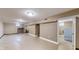 Unfinished basement provides ample storage space and houses the staircase leading to the upper levels at 311 S 6Th Ave, Beech Grove, IN 46107