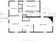 Floor plan showcasing layout of bedrooms, bathroom, kitchen, and living spaces at 311 S 6Th Ave, Beech Grove, IN 46107