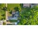 Aerial view showcases home in a desirable neighborhood with tree-lined streets at 3365 Riverside Dr, Columbus, IN 47203