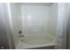Clean bathroom featuring a tile shower and tub at 3717 Bellmore Dr, Brownsburg, IN 46112