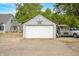 Detached garage with spacious parking area and additional storage at 379 N Marion St, Morgantown, IN 46160