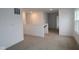 Carpeted upstairs hallway area with access to the bedrooms at 3917 Highcrest Rd, Indianapolis, IN 46239