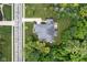 Overhead shot of home with a pristine roof, patio furniture, and lush landscaping at 4529 Panthera Leo Dr, Carmel, IN 46074