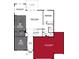 First floor plan showcasing the layout of the home including the great room, kitchen, and garage at 600 Bluestem Ln, New Whiteland, IN 46184