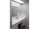 Bathroom vanity featuring a white countertop, sink, mirror, and cabinet at 6801 Shalimar Ct, Indianapolis, IN 46214