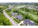 Wide aerial view of home and neighborhood in close proximity to a golf course at 780 Chatham Hills Blvd, Westfield, IN 46074