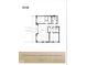 Floor plan of a two bed, two bath apartment home with a 416 sq ft outdoor terrace at 855 N East N St # 104-B, Indianapolis, IN 46202