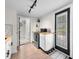 Bright kitchen features modern appliances and butcher block counters at 8576 Riser Dr, , IN 46164