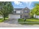 Charming two-story home with brick and vinyl siding, well-manicured lawn, and attached garage at 9949 Nightsong Ln, Avon, IN 46123