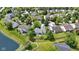 A wide aerial view of the community's housing offers a glimpse into the serene neighborhood setting at 10262 Carmine Dr, Noblesville, IN 46060