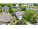 An aerial view of a lovely single-Gathering home next to a serene pond in a residential area at 10262 Carmine Dr, Noblesville, IN 46060