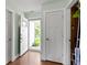 Welcoming entryway with hardwood floors and natural light at 10262 Carmine Dr, Noblesville, IN 46060