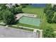 Aerial shot of the recreation area featuring a basketball court and playground near a parking lot at 10262 Carmine Dr, Noblesville, IN 46060