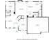 First floor plan featuring a living room, dining room, kitchen, utility room, and garage at 1343 Turfway Dr, Avon, IN 46123