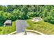 Aerial view of the community park with a new playground, picnic shelter, and parking area at 1343 Turfway Dr, Avon, IN 46123