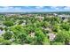 Scenic aerial view of a leafy residential neighborhood with the city skyline visible in the distance at 1511 E Edwards Ave, Indianapolis, IN 46227