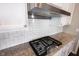 Modern kitchen with granite countertops, stainless steel appliances, and subway tile backsplash at 1590 Birchfield Dr, Westfield, IN 46074