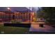 Expansive back patio with lovely landscaping, perfect for entertaining at 214 W Stoney Trl, Greenfield, IN 46140