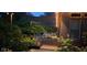 Charming back patio with string lights and a comfortable hammock at 214 W Stoney Trl, Greenfield, IN 46140