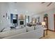 Bright and airy living room featuring a fireplace and plush seating at 214 W Stoney Trl, Greenfield, IN 46140
