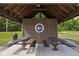 Picnic shelter with tables, providing a shady outdoor area to relax within the Trailside community at 2892 Maricopa Blvd, Whitestown, IN 46075