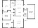Detailed floor plan showcasing the layout of a home, including bedrooms, kitchen, and living spaces at 3817 Strathmore Dr, Indianapolis, IN 46235