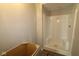 Unfinished bathroom showcasing a shower stall and vanity area, awaiting personalized fixtures and finishes at 4151 Barrel Ln, Westfield, IN 46062